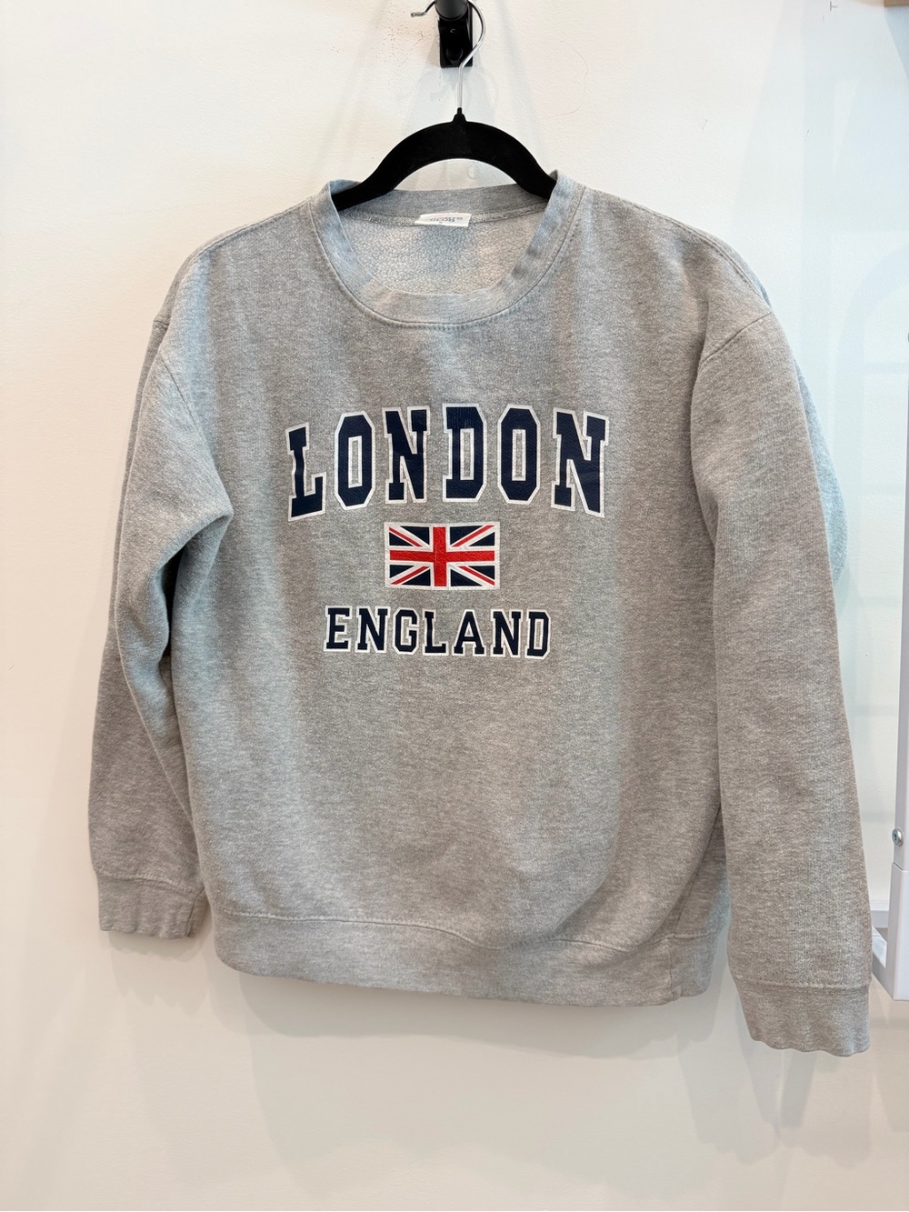 London England Grey Crewneck Sweater - Sports Club - Size Small